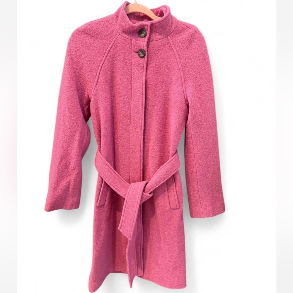 BODEN Pink Cartwright Belted Coat